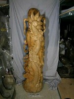 藏品(木雕觀音立像)的圖片